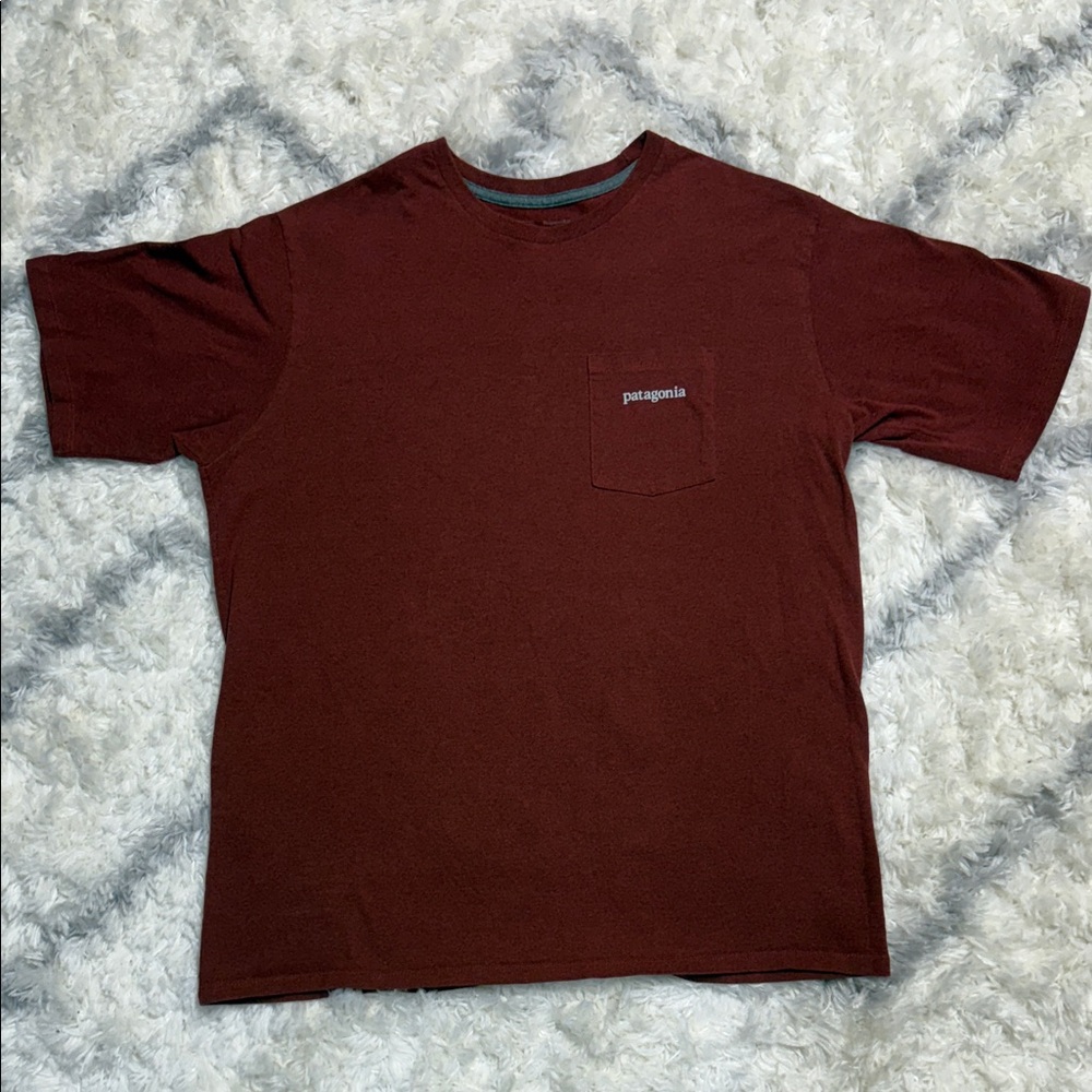 Patagonia Men's Burgundy Short Sleeve Tee